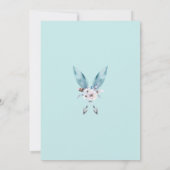 Invitation WILD ONE Boho Chic Floral 1er anniversaire Invitat (Dos)