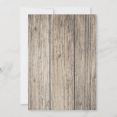 Invitation Wild One Deer Antlers Rustique 1er anniversaire fê (Dos)