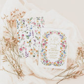 Invitation Wild & ONE derful Spring Fleur sauvage 1er anniver