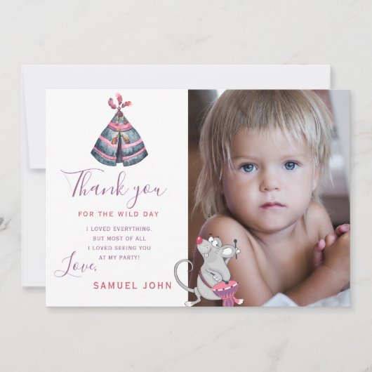 Invitation Wild One garçon premier anniversaire drôle photo m (Devant)