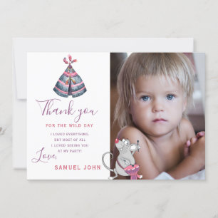 Invitation Wild One garçon premier anniversaire drôle photo m