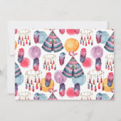 Invitation Wild One garçon premier anniversaire tribu Fête PH (Dos)