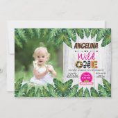 Invitation Wild one girl 1er anniversaire (Devant)