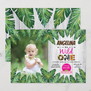 Invitation Wild one girl 1er anniversaire