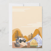 Invitation wild One Happy Camper Woodland 1er anniversaire (Dos)