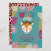 Invitation Wild ONE | Invitations Leopard (Devant / Derrière)