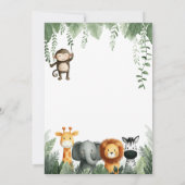 Invitation Wild One Jungle 1st Birthday (Dos)