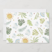 Invitation Wild One Jungle Animaux 1er Anniversaire Photo (Dos)