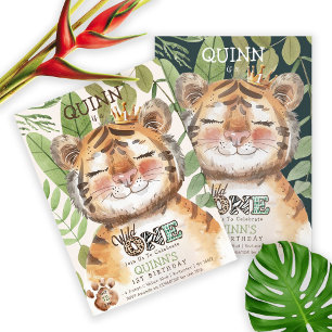 Invitation Wild One Jungle Animaux Safari 1er Anniversaire
