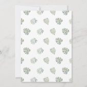 Invitation Wild One Jungle Safari Animaux Anniversaire (Dos)