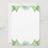 Invitation Wild One Jungle Safari mignonne garçon 1er anniver (Dos)