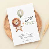 Invitation Wild One Lion 1er anniversaire