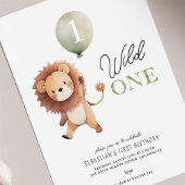 Invitation Wild One Lion 1er anniversaire