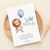 Invitation Wild One Lion 1er anniversaire