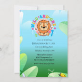 Invitation Wild One Lion 1ère fête d'anniversaire (Devant)