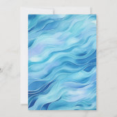 Invitation Wild One mignonne Baby Sea Otter dans l'eau 1er an (Dos)