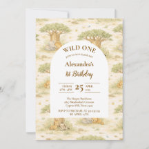 Wild One Neutral Safari First Birthday