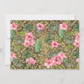 Invitation Wild One on the Way Pink Rustic Safari Baby Shower (Dos)