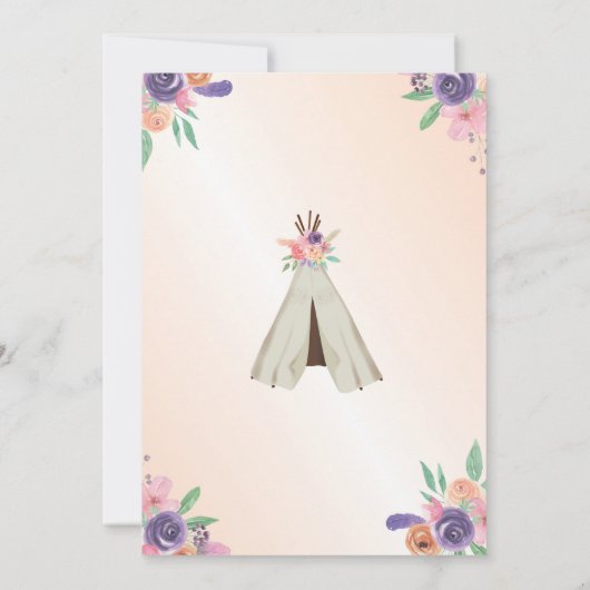 Invitation Wild One parties scintillant Girl's 1st Birthday O (Dos)