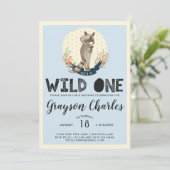 Invitation Wild One Party | Little Raccoon (Debout devant)