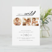 Invitation Wild ONE Photo moderne 1er anniversaire (Debout devant)