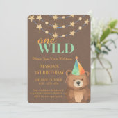 Invitation Wild One : Rejoignez-nous pour un premier annivers (Debout devant)