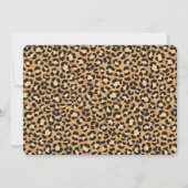 Invitation Wild One Safari 1ère photo d'anniversaire (Dos)