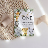 Invitation Wild One Safari Animaux 1er Anniversaire Garçons I
