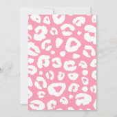 Invitation Wild One Safari Animaux fille 1er anniversaire (Dos)