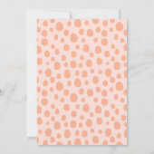 Invitation Wild One Safari Animaux Fille Baby shower (Dos)