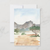 Invitation Wild One Safari Animaux premier anniversaire (Dos)