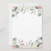 Invitation Wild One Safari Animaux Verdure Baby shower fille (Dos)