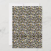 Invitation Wild One Safari Cheetah Print Balloon 1er annivers (Dos)