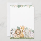 Invitation Wild One Safari Jungle Animals 1st Birthday (Dos)
