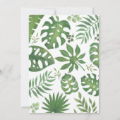 Invitation Wild One Safari Jungle Premier 1er anniversaire Nu (Dos)