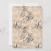 Invitation Wild one Safari thème 1er anniversaire photo (Dos)