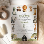Invitation Wild One Sur Le Chemin Bébé mignon Baby shower Ani