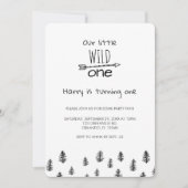 Invitation Wild One tourne une aventure Anniversaire (Devant)