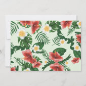 Invitation Wild One Tropical Exotic Parrots Garçon 1er annive (Dos)