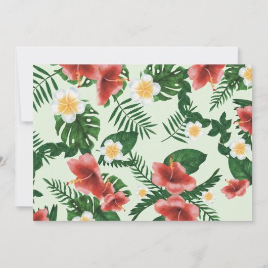 Invitation Wild One Tropical Exotic Parrots Garçon 1er annive (Dos)