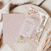 Invitation Wild One Tropical Jungle Boho Baby shower Safari
