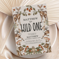 Wild One Woodland Animaux 1er Anniversaire