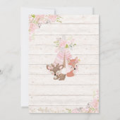 Invitation Wild One, Woodland, Tribal (Dos)