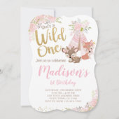 Invitation Wild One, Woodland, Tribal (Devant)