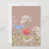 Invitation Wild & Onedering Fleur sauvage 1er Anniversaire mi (Dos)