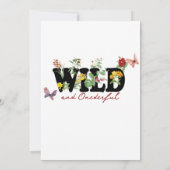 Invitation Wild & Onedering Fleur sauvage été 1er anniversair (Dos)