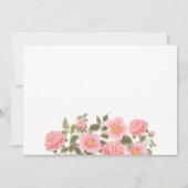 Invitation WILD ROSE BOUQUET 50e ANNIVERSAIRE D'OR PHOTO (Dos)