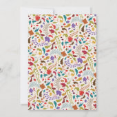 Invitation Wild Rose Woods Exotic Flower Garden Mariage (Dos)