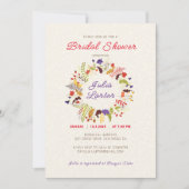 Invitation Wild Rose Woods Exotic Flower Garden Mariage (Devant)
