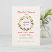 Invitation Wild Rose Woods Exotic Flower Garden Mariage (Debout devant)